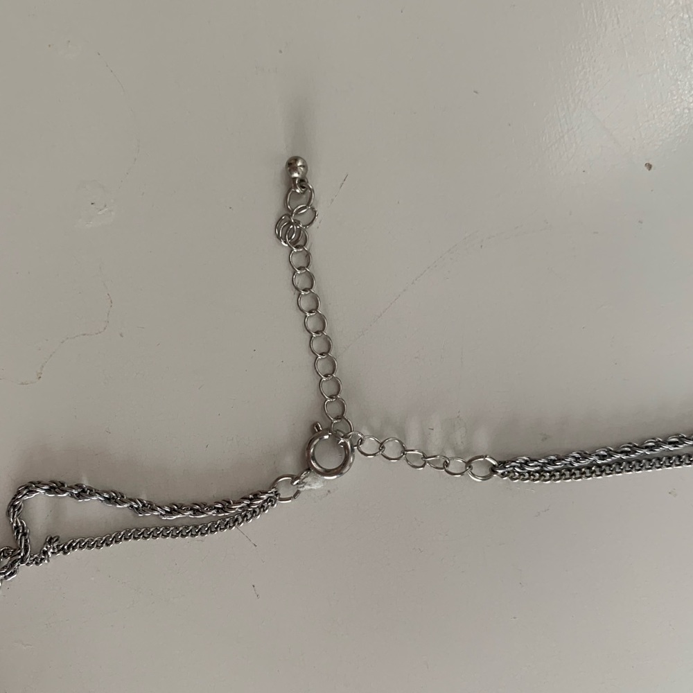 Stacked silver necklace - Picture 4 of 5